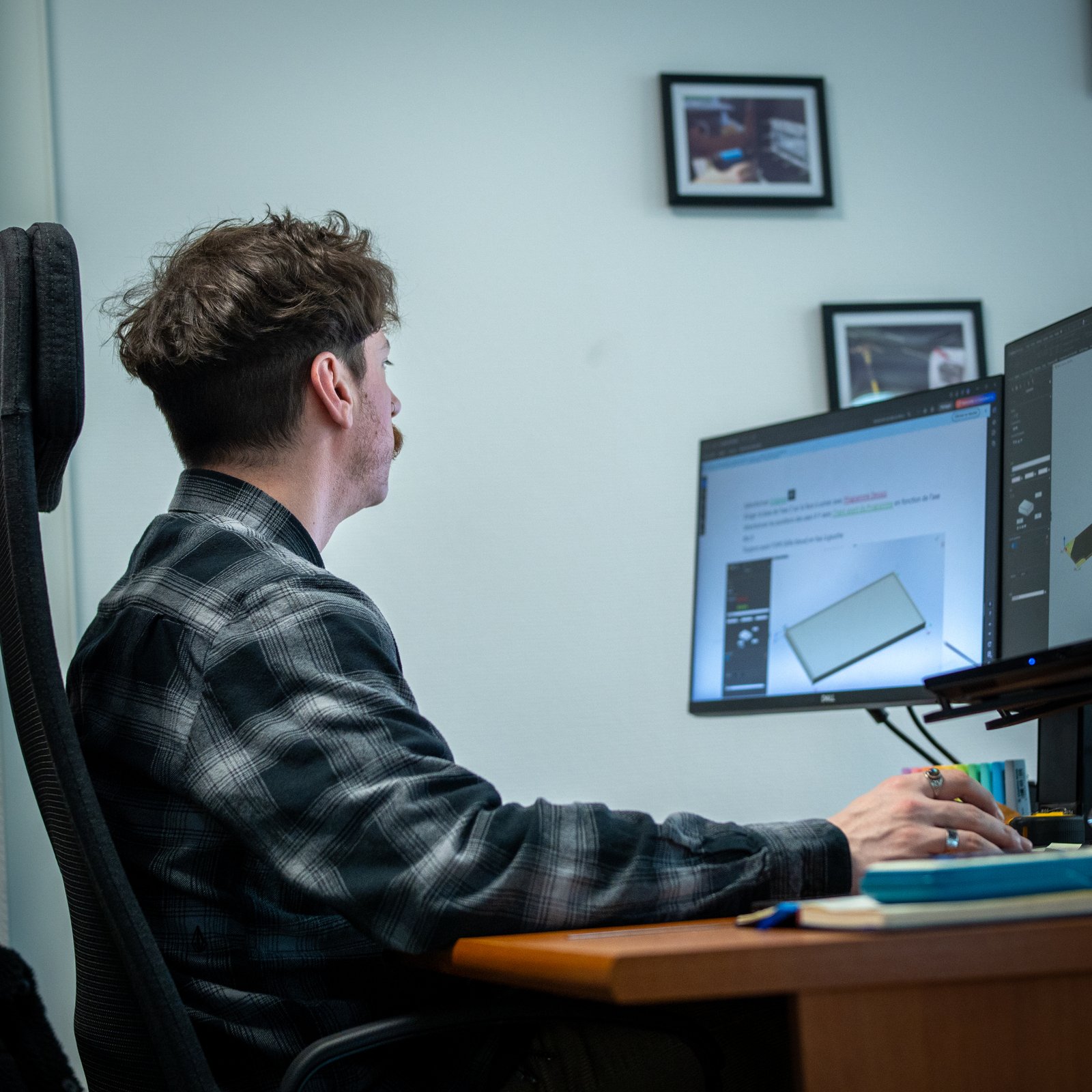 Conception 3D d'un flight case sur mesure dans le bureau d'études M.Cases